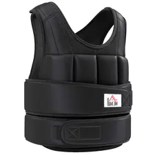 HOMCOM 20KG Adjustable Weight Vest, Black - 1