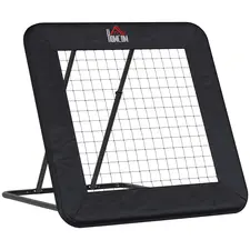 HOMCOM Football Training Net Target Goal, with Adjustable Angles - Black - 1