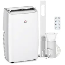 HOMCOM Portable Air Conditioner 12000 BTU, 4-in-1 Air Conditioning Unit, Dehumidifier, Cooling, Fan, Sleep Mode with 3 Speeds, Remote Control, LED Display, 24H Timer, Window Kit, Children Lock, 35m² - 1