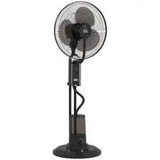 HOMCOM Pedestal Fan with Water Mist Spray, Spray Misting Fan with 70° Oscillation, Tilt Head, 3 Speeds, 3 Modes, Adjustable Mist, 3.2L Water Tank, for Home, 120 cm - 1