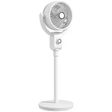 HOMCOM Pedestal Air Circulation Fan with Oscillating, White - 1