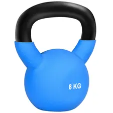 HOMCOM Soft Kettlebell, 8kg Kettle Bell with Non-Slip Handle for Home Gym Weight Lifting and Strength Training, Blue - 1