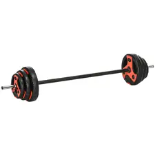SPORTNOW 20kg Adjustable Barbell Weights Set for Home Gym, Strength Training - 1