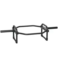 SPORTNOW Olympic Trap Bar, 2" Hex Barbell Bar with 300kg Capacity for Deadlifts, Shrugs, Squats and Farmer Walks - 1