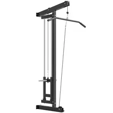 SPORTNOW Wall Mounted Lat Pull Down Machine, Crossover Cable Machine with High & Low Pulleys for Home Gym Full Body Workout - 1