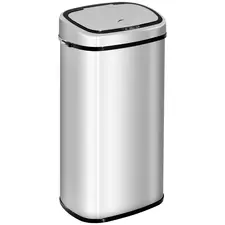 HOMCOM 68L Sensor Dustbin Stainless Steel Automatic Kitchen Waste Bin Silver - 1