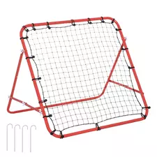 HOMCOM Rebounder Net, Practise Kickback Goal, for Teens, Adults Training - Red - 1