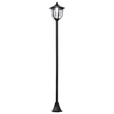 Outsunny Outdoor Garden Solar Post Lamp Sensor Light  LED Lantern Bollard Pathway Torch Light 1.77m Tall - 1