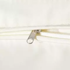 Outsunny 2 Seater Rattan Garden Swing Chair, Porch Swing Bench Loveseat with Cushion, Wicker Outdoor Hanging Swinging Seat with 2 Metal Chains, 250 KG Capacity for Patio, Balcony, Cream White - 7