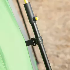 Outsunny 6 Person Pop Up Camping Tent, 2-Tier Design Backpacking Tent with 4 Windows 2 Doors Portable Carry Bag for Fishing Hiking, Green - 8