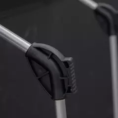 Outsunny Lightweight Camping Bed, Aluminium Portable Camp Cot w/ Strong Support 150kg and Carry Bag for Camping, Black - 8