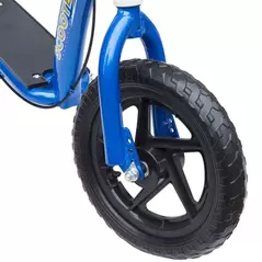 HOMCOM Kids Scooter Kick Scooter, with 12" EVA Tyres, Rear Brake, Big Wheels Scooter for 5-12 Years , Blue - 9