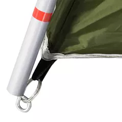 Outsunny Camping Tent, Family Tent 4-8 Person 2 Room, with Large Mesh Windows, Easy Set Up for Backpacking Hiking Outdoor, Green - 9