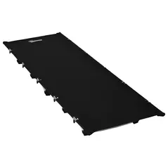 Outsunny Lightweight Camping Bed, Aluminium Portable Camp Cot w/ Strong Support 150kg and Carry Bag for Camping, Black - 7