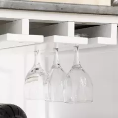 HOMCOM Compact Kitchen Trolley Utility Cart on Wheels with Wine Rack, Drawer, Open Shelf and Storage Cabinet for Dining Room, White - 8