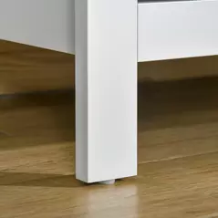 HOMCOM 5 Drawer Dresser for Bedroom, Modern Chest of Drawers, Wide Storage Unit for Living Room, Hallway, Closet, White - 9