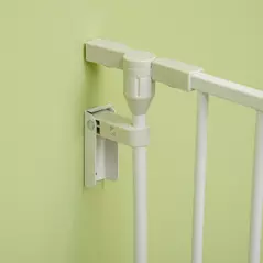 PawHut 5 Panels Pet Playpen Metal Fence w/ Walk Through Door - White - 9