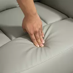 HOMCOM Power Lift Chair Armchair for the Elderly, PU Leather Recliner Chair with Extended Footrest, Remote Control and Side Pocket, Grey - 9