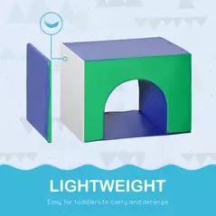 HOMCOM Seven-Piece Kids Soft Playset, for Toddlers - Multicoloured - 7