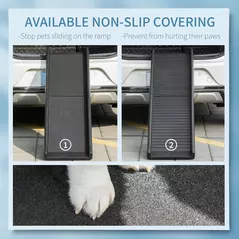 PawHut Foldable Pet Ramp Dog Car Ramp for SUVs, Cars - Black - 5