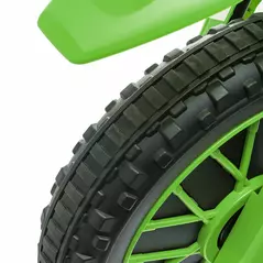 HOMCOM 12V Kids Electric Motorcycle Ride-On, with Training Wheels, for Ages 3-6 Years - Green - 9