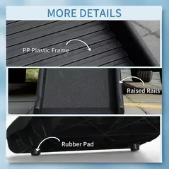 PawHut Foldable Pet Ramp Dog Car Ramp for SUVs, Cars - Black - 7