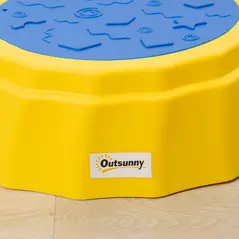 Outsunny Five-Piece Kids Stepping Stones and Balance Bridge w/ Non-Slip Surface & Bottom. for Toddlers - Multicoloured - 9