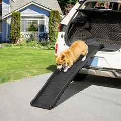 PawHut Foldable Pet Ramp Dog Car Ramp for SUVs, Cars - Black - 2