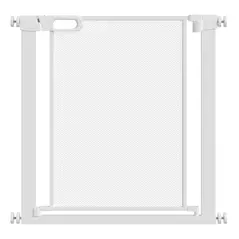 PawHut Pet Safety Gate, for Doorways, Staircases, Hallways, with 75-82cm Adjustable Width - White - 1