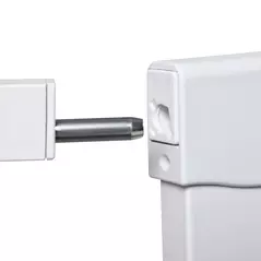 PawHut Pet Safety Gate, for Doorways, Staircases, Hallways, with Extensions Kit, 75-103cm - White - 8