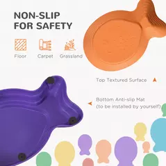 Outsunny 11 Piece Kids Balance Stepping Stones - Multicoloured - 6