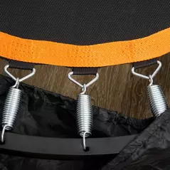 HOMCOM 40" Foldable Mini Fitness Trampoline, with Adjustable Foam Handle, Orange - 9