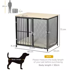 PawHut Dog Cage Side Table, with Cushion, for Small and Medium Dogs - 3