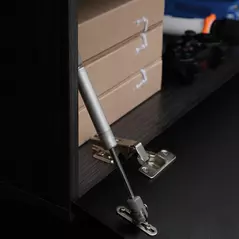 HOMCOM 160cm High Gloss Floating TV Unit Stand for TVs up to 70", Wall Mounted TV Cabinet with Storage Cupboards, Grey and Black - 8