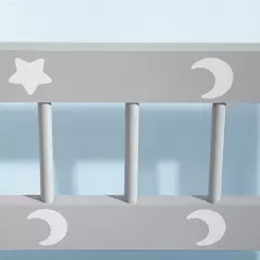 ZONEKIZ 2 In 1 Kids Storage Bench, Toy Box w/ Safety Rod - Grey - 8