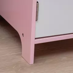 HOMCOM Kids Desk And Chair Set 2 PCs Childrens Table And Chair Set Multi Use Toddler Furniture with Whiteboard, Storage - Pink - 8