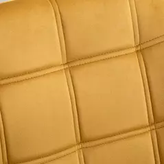 HOMCOM Armchair Accent Chair, Vanity Chair with Wide Arms, Slanted Back, Padding, Metal Frame, Wooden Legs, Home Bedroom Furniture Seating, Yellow - 7