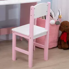 HOMCOM Kids Desk And Chair Set 2 PCs Childrens Table And Chair Set Multi Use Toddler Furniture with Whiteboard, Storage - Pink - 9