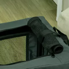 PawHut 48.5cm Pet Carrier, with Cushion, for Miniature Dogs - Grey - 9