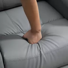 HOMCOM Riser and Recliner Chair with Massage, Power Lift Recliner Chair for Elderly with Remote Control, Extended Footrest, Dual Side Pockets, Overstuffed Electric Reclining Armchair, Grey - 9