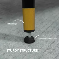 HOMCOM Modern Two Seater Sofa, Button Tufted Loveseat with Cushions and Steel Legs for Living Room, Guest Room, Dark Blue - 5