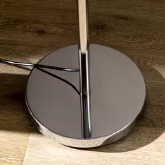 HOMCOM Crystal Floor Lamps for Living Room Bedroom with 5 Light, Modern Upright Standing Lamp, 34x25x156cm, Silver - 8