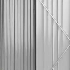 Outsunny 5.3 x 3.1ft Corrugated Steel Garden Shed - Black - 8