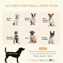 PawHut Pet Sofa Chair, with Storage, Cushion, for Small Dogs, Cats - Light Grey - 4