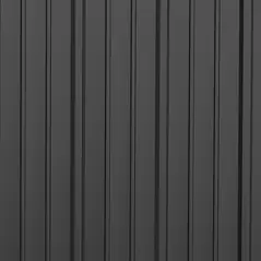 Outsunny 5.3 x 3.1ft Corrugated Steel Garden Shed - Black - 7