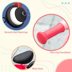 AIYAPLAY Baby Balance Bike, with Adjustable Seat, for 1.5-3 Years - Pink - 8