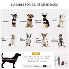 PawHut 3 In 1 Detachable Pet Stroller, for Extra Small and Small Dogs - Red - 4