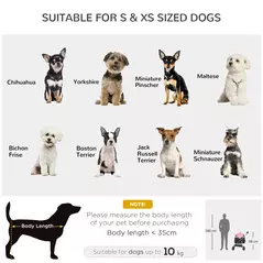 PawHut 3 In 1 Detachable Pet Stroller, for Extra Small and Small Dogs - Pink - 4