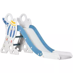 AIYAPLAY Space-Themed Baby Slide, Indoor Freestanding Kids Slide, for Ages 1.5-3 Years - Blue - 1