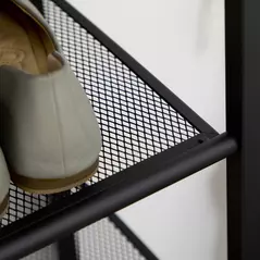 HOMCOM 8-Tier Shoe Rack, Shoe Storage Organizer with Mesh Shelves, Free Standing Shoe Shelf Stand for 21-24 Pairs of Shoes for Entryway, Hallway, Closet, Grey - 8